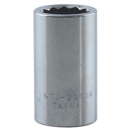 K-Tool International 3/8" Drive, 7/16" SAE Socket, 12 Points, 12Pt, 7/16", 3/8"Dr KTI-22514
